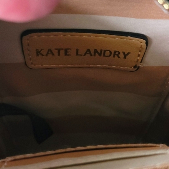 Kate Landry red & plum crossbody with gold chain NWT - Picture 8 of 14